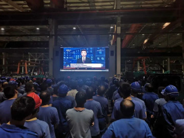 江山智能掀起全员进建贯彻习总书记沉要讲话心灵热潮