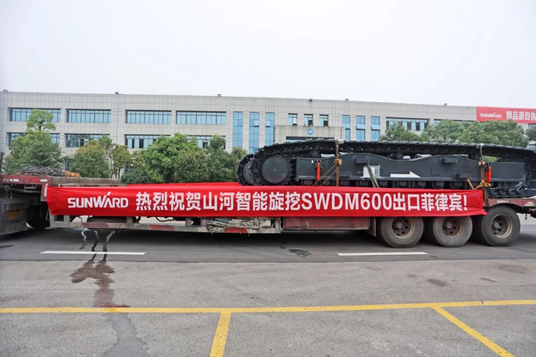 江山智能最大旋挖钻机出口菲律宾，开启拓展海表市场新篇章