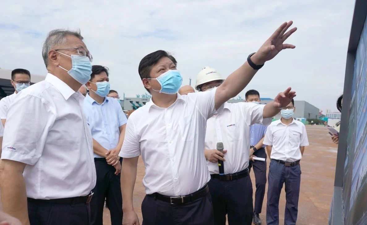 长沙县委书记付旭明调研江山智能