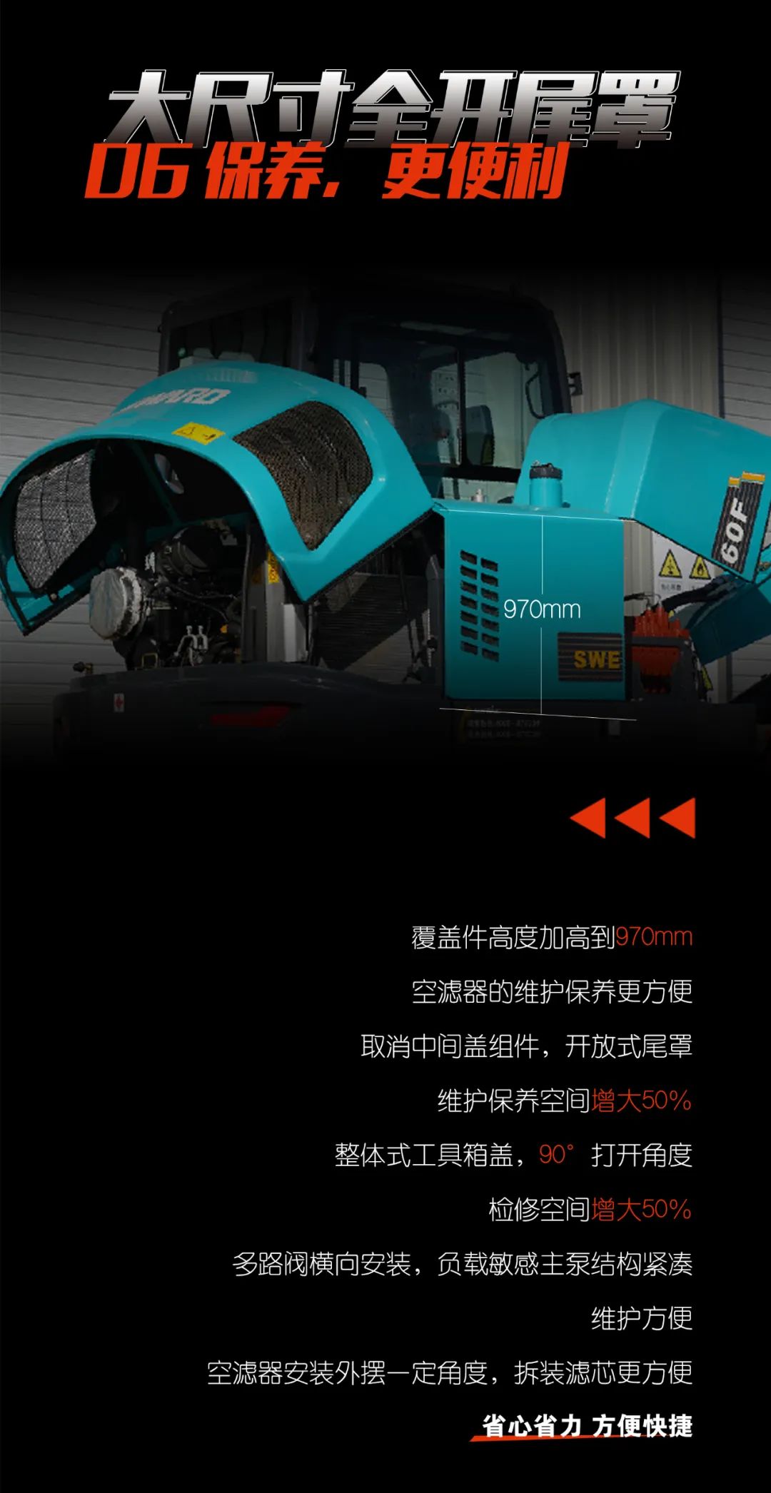 一图读懂 | 献礼七一 · 江山智能SWE60F挖掘机低碳来袭