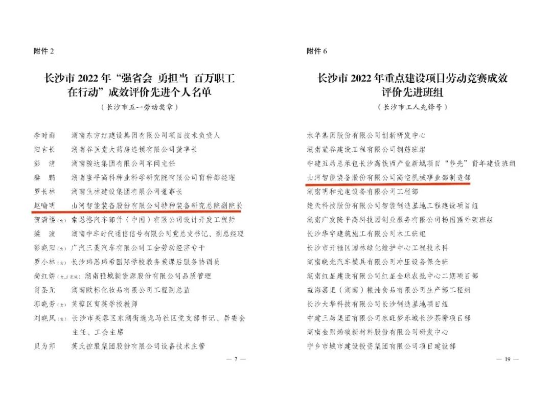 长沙市召开庆祝“五一”国际劳动节大会，江山智能1幼我1集体获赞美！