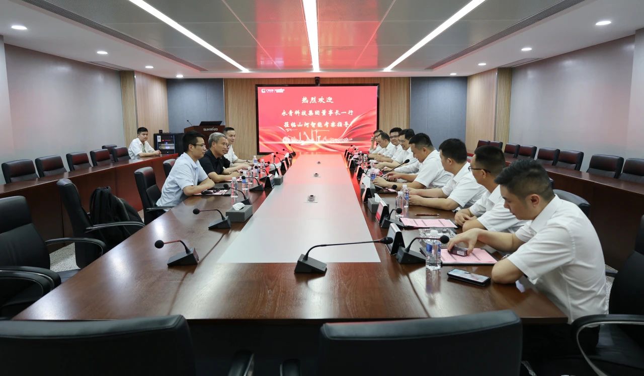 永青科技集团董事长胡晓东带队到访江山智能