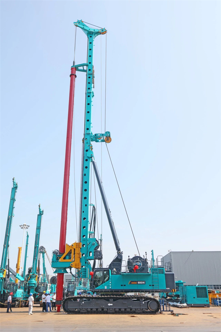 再战世界级工程！江山智能超等旋挖钻机SWDM800H助建荆门湾跨海铁路桥项目