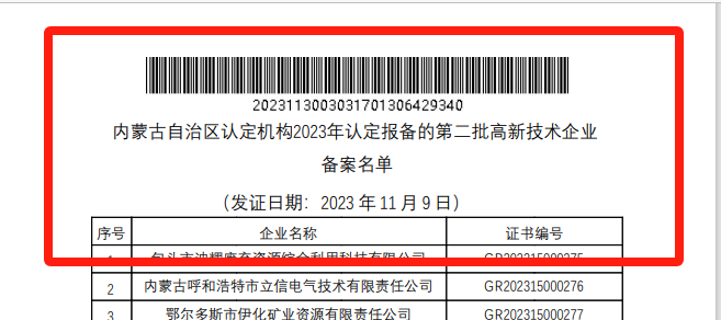 20231206095339_22100 喜报!江山巨鼎获国度高新技术企业认定