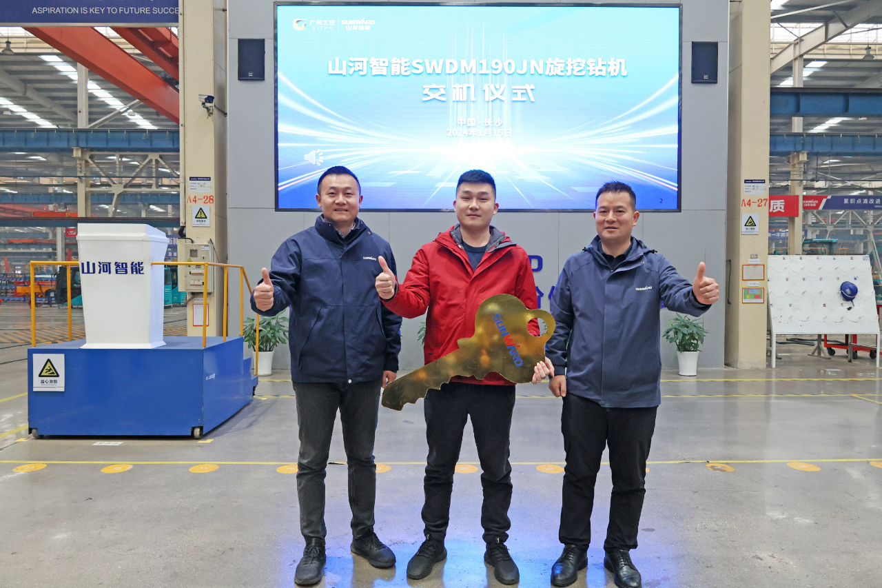 持续火热交付!江山智能SWDM190JN旋挖钻机备受全国各地客户青睐