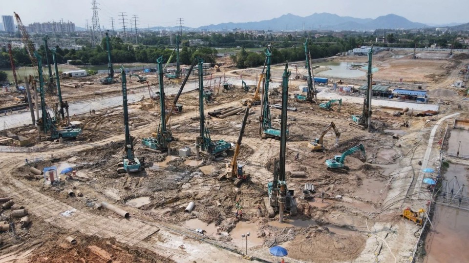 近20台“江山绿”设备实力集结，助力广佛西环工程建设跑出“加快度”